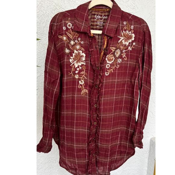 NWT Anthropology by Kyla Seo Women's Shirt Size Small - Picture 1 of 13